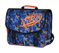 Cartable Primaire Garçon Motif Camouflage Nerf Playground 2 Compartiments 38 Cm Bleu / Orange / Gris TU