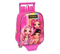Cartable - Rainbow High - Fuchsia - 22 x 28 x 10 cm - Chariot amovible - Polyester 300D