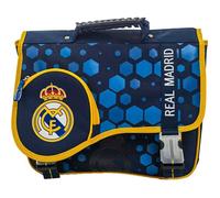 Cartable - REAL MADRID - 38cm - 2 compartiments - Bleu marine - Enfant