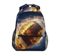 Cartable Résumé De Football Sac D'École Pour Randonnée | Backpack Loisirs Bookbag Léger Daypack Pour camping Voyage Scolaire