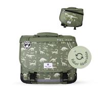 Cartable Réversible 2 Compartiments Jurassic - 38 Cm Vert M