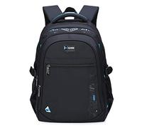 Cartable Sac à Dos Garçon Scolaire Collège pour Carte Cahiers Livres Homme Travail pour Ordinateur de 15 Pouce Costaud Imperméable pour L'entrée Sport Travail Cadeau Anniversaire Noir