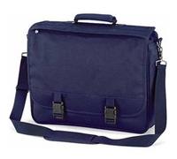 Cartable sacoche porte documents à bandoulière - QD65 - bleu marine Bleu G