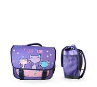 Cartable Scolaire 2 Compartiments Lili Lou - 38 Cm Violet M