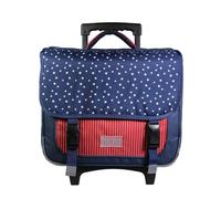 Cartable scolaire à roulettes phileas usa bleu TU