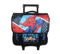 Bagtrotter Cartable à roulettes Spider Man 38 cm Bleu - Dos rembourré, bandes réfléchissantes