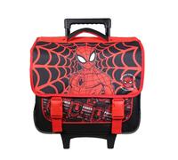 Bagtrotter Cartable à roulettes 38 cm Spider Man Noir – Bretelles rembourrées, grand rangement