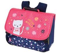Cartable scolaire avec 2 compartiments Oberthur Chaton 38 cm Multicolore