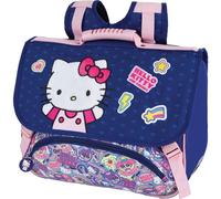 Cartable scolaire avec 2 compartiments Oberthur Hello Kitty 38 cm Bleu et rose