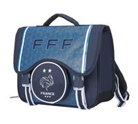 Cartable Scolaire - FFF - Equipe de France - Bleu - 2 Compartiments - Bretelles Ajustables