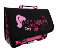 Cartable Scolaire Fille Barbie En Textile Avec Imprimés Style Icon Noir / Rose / Clair TU