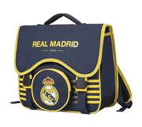 Cartable Scolaire - Real Madrid - Officiel - 2 Compartiments - Bretelles Ajustables - Polyester