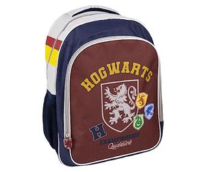 Cartable Scolaire Taille Moyenne Harry Potter - Multicolore - 31x14x41 cm - en Polyester - Fermeture Éclair et Poche Latérale - Produit Original Conçu en Espagne