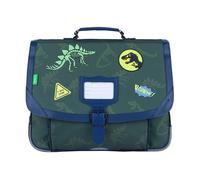 Cartable dinosaures Timothée Les Fantaisies TANN'S patchs phosphorescents kaki TU