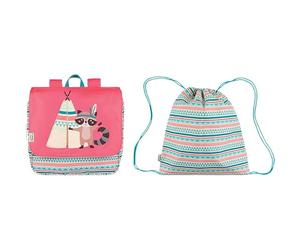 Cartable souple L'école des Tann's - Tipi Rose