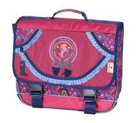 Cartable - STALLA BIANCA - Modèle Rose Pompons - 38 CM - 2 Compartiments - Pour Enfants