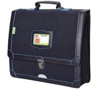 Cartable - Tann's - 35302 - 35 cm - Cuir - Bleu électrique