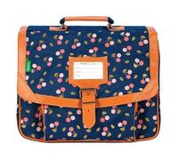Cartable - Tann's - Alexa - 35 cm - Bleu marine - Imprimé cerises - Maternelle