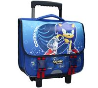 Cartable Trolley Garçon Sonic Supreme Power Avec 2 Compartiments 38 Cm Bleu / Noir TU