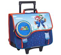 Cartable Trolley Scolaire Garçon Super Mario Polyester 41 Cm 2 Compartiments Bleu / Rouge TU