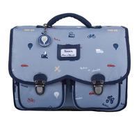 Cartable x tartine et chocolat globe-trotter bleu (33 cm)