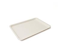 CARTAFFINI - Barquette Rectangulaire en mélamine 35 x 25 x 2 cm - Blanc Standard