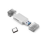 Cartão de Memória Nano e TF SD para USB C Adaptador Leitor 2.0 Plug & Play