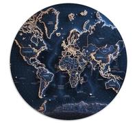 Carte 1000 Pièces Puzzle Circulaire Jeu Puzzles Jouets Éduchatifs Cadeau Unique pour Adultes Et Enfants 1000pcs (67.5x67.5cm)