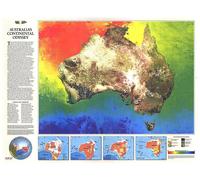 Carte 1988 de l'Australie Continental Odyssey