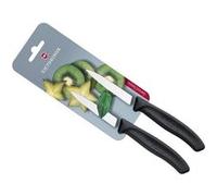 Victorinox SwissClassic couteaux à légumes dentelés noirs 8 cm, set de 2, VT6-7633-B