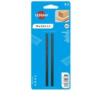 CARTE 2 FERS DE RABOT REVERS. CARBURE 75X5,5X1,1