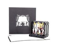 Carte 3D « Concert - Live on Stage » - Carte de concert - Carte d'anniversaire originale et carte d'invitation pour jazz, Blues & Rock - Petit cadeau, emballage cadeau, bon cadeau et chèque-cadeau