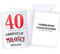 Carte 40 années fantastiques - Célébrez vos souvenirs avec joie et style ! Le cadeau idéal pour toutes les occasions, pour célébrer un moment spécial de la vie.