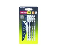 - Carte 5 lames scie sauteuse FLUSHCUT bois 10 TPI, chantournage 14 TPI, inversé 10 TPI - RAK05JSBFC