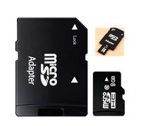Carte 8 Go avec Adaptateur SD pour caméras, imprimantes 3D, téléphones | Qualité fiable, conception pratique et utilisation polyvalente pour les besoins quotidiens.