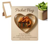 Carte à câliner émotionnelle, mémoire de relation réconfortante, carte positive 3D Heart-Hug - Pour adolescents, enfants, étudiants, adultes, amis, anniversaire, Noël, Pâques