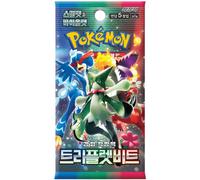 Carte à collectionner Mega Booster Pokémon Scarlet & Violet SV1A Triple Beat coréenne
