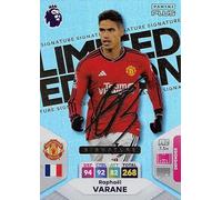 Carte à collectionner Panini Premier League Plus 2023 2024 Raphael Varane Signature Édition limitée