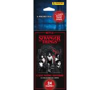 Panini Cartes à collectionner Stranger Things – Blister 4 pochettes + 1 carte édition limitée