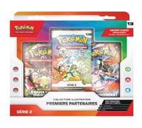 Carte à collectionner Pokémon Coffret 3 boosters - collection illustration premiers partenaires - série 2