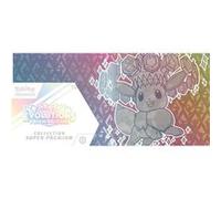 Pokémon JCC: Collection Super-Premium Écarlate et Violet - Évolutions Prismatiques du JCC Pokémon (1 Carte Promo Brillante entièrement illustrée, Un étui pour Deck Tout Doux d’Évoli et 15 boosters)