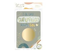 Carte à gratter - Annonce naissance originale - Tu vas être grand frère - 15x10cm