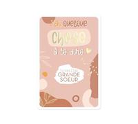 Carte a gratter annonce "soeur"