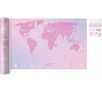 Carte à gratter - Carte de voyage Love World