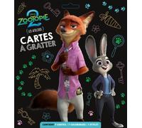 Carte À Gratter Disney Zootopie 2 - Les Ateliers - Avec 7 Cartes, 7 Coloriages Et 1 Stylet