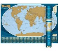 Carte à gratter du monde 1:50 000 000
