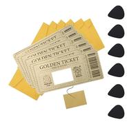 Carte A Gratter Personnalisable,Contient 6 Enveloppes, 6 Cartes, 6 Autocollants,6 Cartes à Gratter, Des Cadeaux Amusants PersonnaliséS,Des Billets De CinéMa,Bons De Voyage