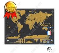 Carte à gratter - TD® - Version voyage - 82,5 x 59,5 cm - Papier couché - Pour enfants