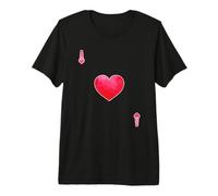 Carte à Jouer Ace of Hearts Skat Poker T-Shirt Haut de Gamme