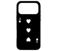 Carte à Jouer au Blackjack avec Trois cœurs Coque pour iPhone 17 Pro Max